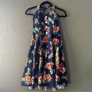 Hawaiian print dress